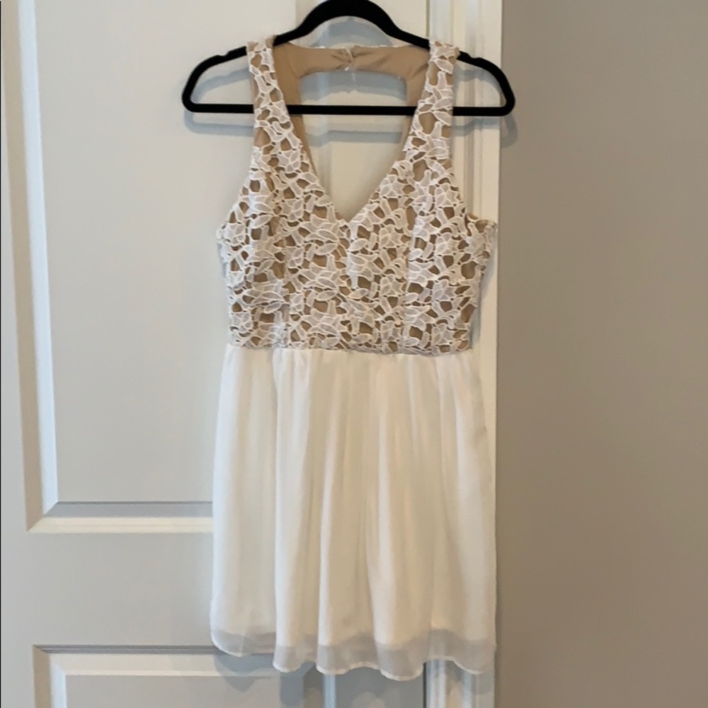 White and Nude Dress